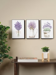 Decoris Set of 3 Lavender Wall Art - Image 1 of 2