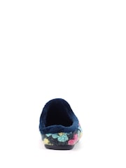 Lunar Blue Dolly Flower Mule Slippers - Image 7 of 8
