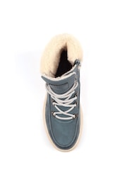 Lunar Blue Evelyn Teddy Trim Waterproof Boots - Image 6 of 6