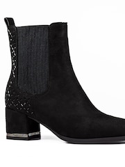 Lunar Aurora Heeled Ankle Black Boots - Imagen 6 de 6