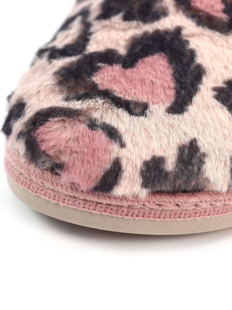 Lunar Pink Frutti Faux Fur Trim Mule Slippers - Image 8 of 8 Lunar Pink Frutti Faux Fur Trim Mule Slippers - Image 8 of 8