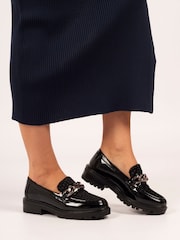 Lunar Checo Chunky Black Loafers - Image 1 of 9