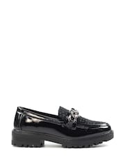 Lunar Checo Chunky Black Loafers - Image 3 of 9
