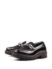Lunar Checo Chunky Black Loafers - Image 6 of 9