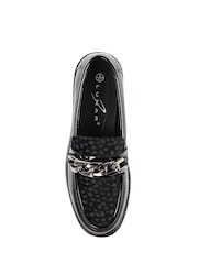 Lunar Checo Chunky Black Loafers - Image 7 of 9