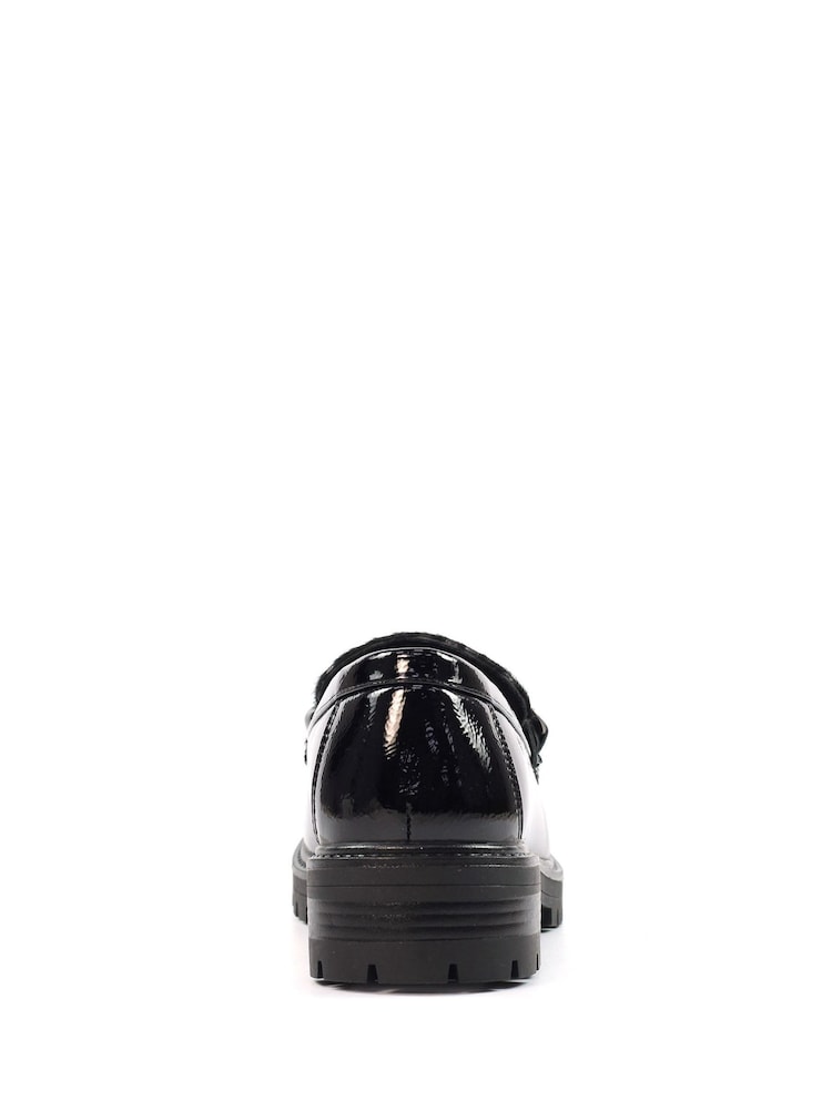 Lunar Checo Chunky Black Loafers - Image 9 of 9