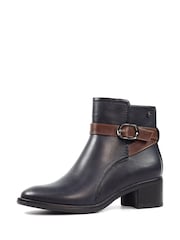 Lunar Blue Cassie Low Heel Ankle Boots - Image 3 of 7