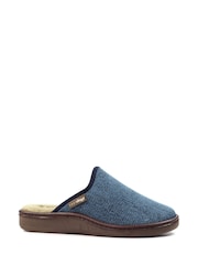 Lazy Dogz Blue Jacob Warm Lined Slip On Slippers - Image 1 of 6