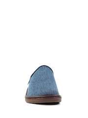 Lazy Dogz Blue Jacob Warm Lined Slip On Slippers - Image 3 of 6