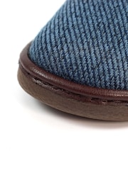 Lazy Dogz Blue Jacob Warm Lined Slip On Slippers - Image 6 of 6