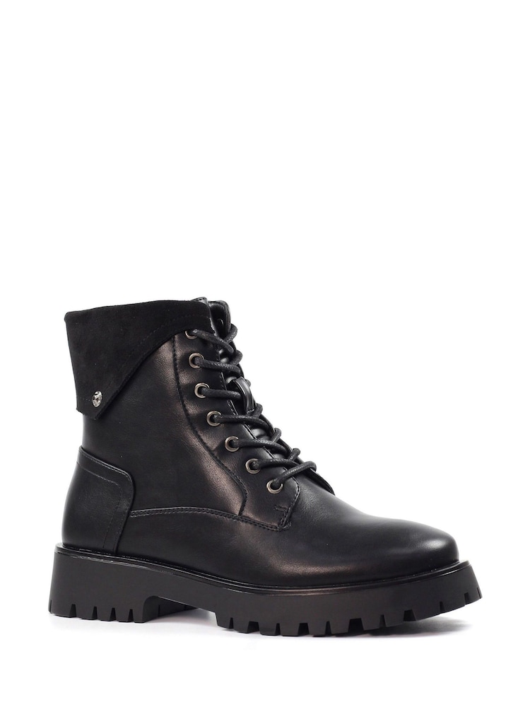 Lunar Dante Chunky Ankle Black Boots - Image 1 of 8 Lunar Dante Chunky Ankle Black Boots - Image 1 of 8