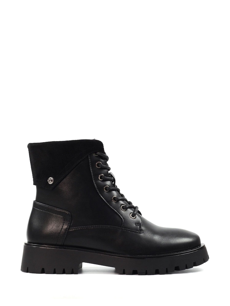 Lunar Dante Chunky Ankle Black Boots - Image 2 of 8 Lunar Dante Chunky Ankle Black Boots - Image 2 of 8