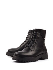 Lunar Dante Chunky Ankle Black Boots - Image 6 of 8