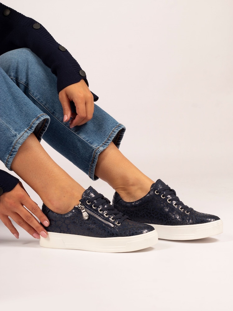 Lunar Blue Haywood Trainers - Image 1 of 3