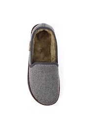 Lazy Dogz Grey Oliver Warm Lined Full Slippers - Image 5 of 6