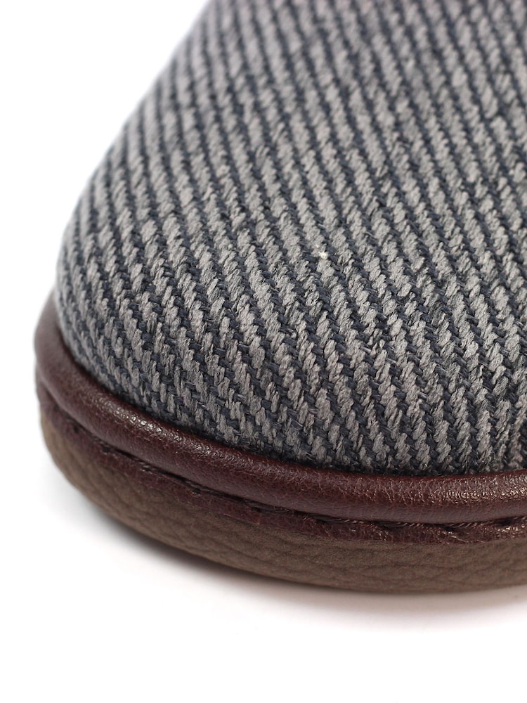 Lazy Dogz Grey Oliver Warm Lined Full Slippers - Image 6 of 6
