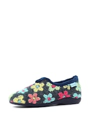 Lunar Blue Lychee Floral Full Slippers - Image 4 of 10