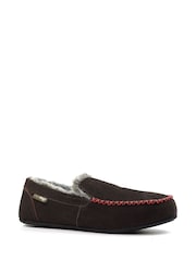 Lazy Dogz Henry Mocassin Brown Slippers - Image 2 of 6