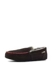 Lazy Dogz Henry Mocassin Brown Slippers - Image 3 of 6