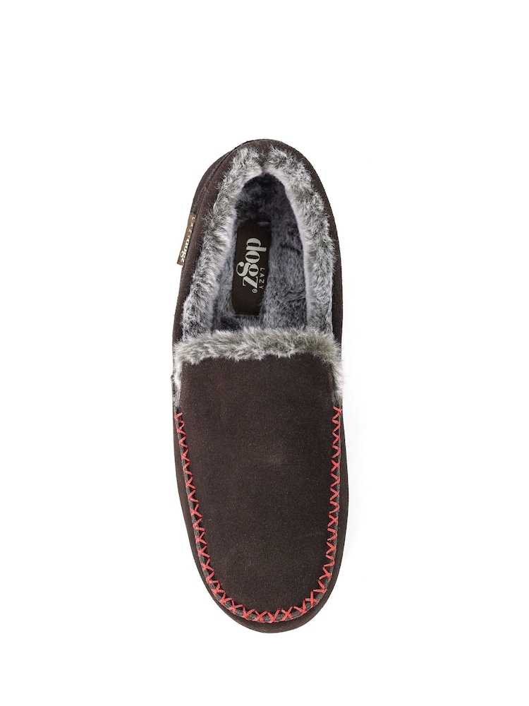 Lazy Dogz Henry Mocassin Brown Slippers - Image 6 of 6 Lazy Dogz Henry Mocassin Brown Slippers - Image 6 of 6