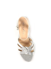 Lunar Silver Utah Block Heel Metallic Sandals - Image 4 of 6