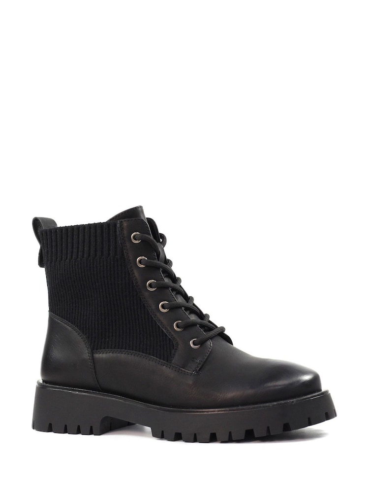 Lunar Tetris Chunky Ankle Black Boots - Image 1 of 8
