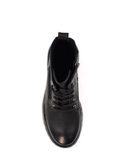 Lunar Tetris Chunky Ankle Black Boots - Image 7 of 8