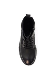 Lunar Tetris Chunky Ankle Black Boots - Image 8 of 8
