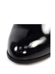 Lunar Lily Patent Heeled Ankle Black Boots - Image 8 of 8