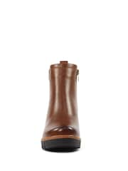 Lunar Pixie Wedge Ankle Brown Boots - Image 6 of 7
