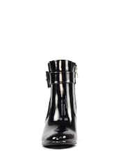 Lunar Trudy Patent Heeled Ankle Black Boots - Image 6 of 8