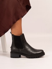 Lunar Ranch Low Heel Ankle Black Boots - Image 1 of 7