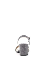 Lunar Metallic Shazam Block Heel Glitsy Party Sandals - Afbeelding 6 van 8