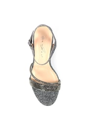 Lunar Metallic Shazam Block Heel Glitsy Party Sandals - Afbeelding 8 van 8