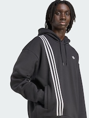 adidas Originals Black Front Stripes Hoodie - Image 3 of 5