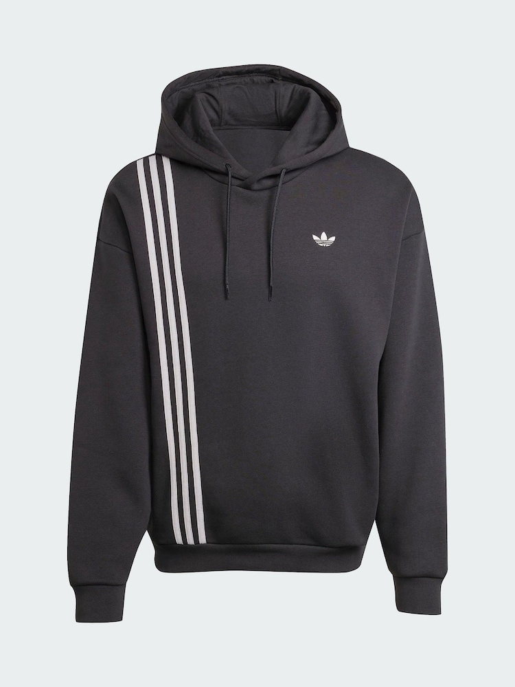 adidas Originals Black Front Stripes Hoodie - Image 5 of 5 adidas Originals Black Front Stripes Hoodie - Image 5 of 5