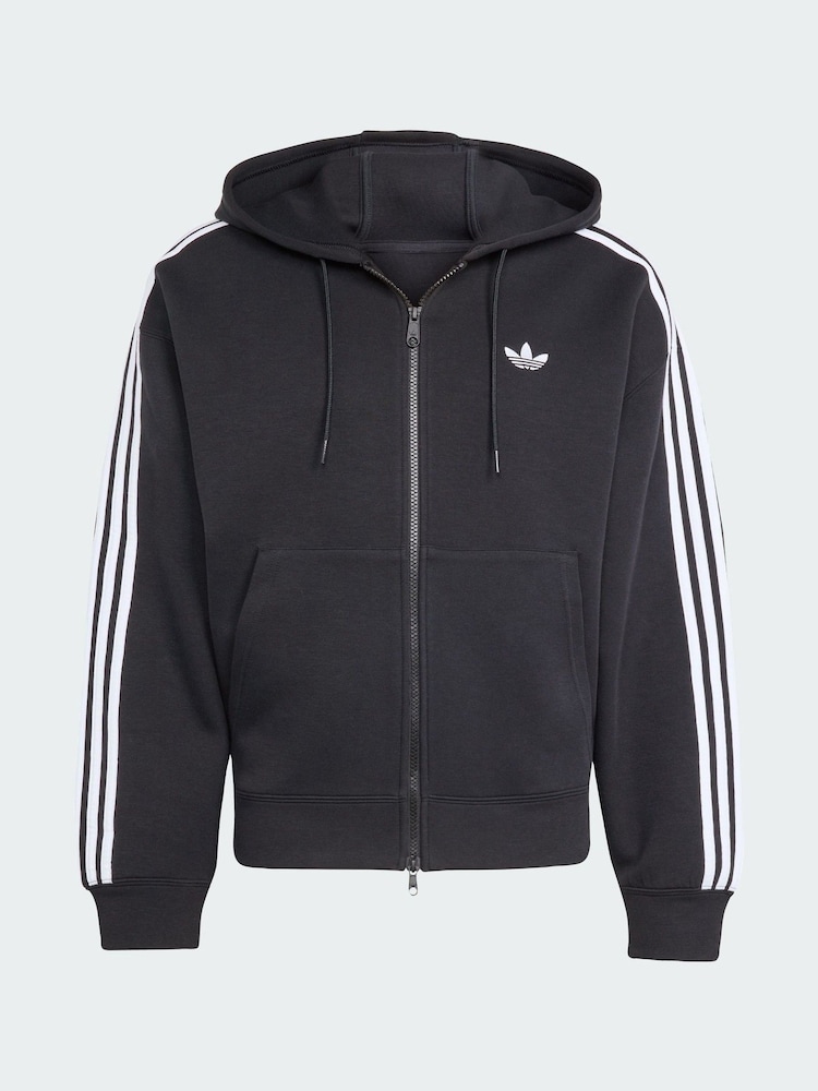 adidas Originals Black Adicolor Spacer Oversized Hoodie - Image 5 of 5 adidas Originals Black Adicolor Spacer Oversized Hoodie - Image 5 of 5