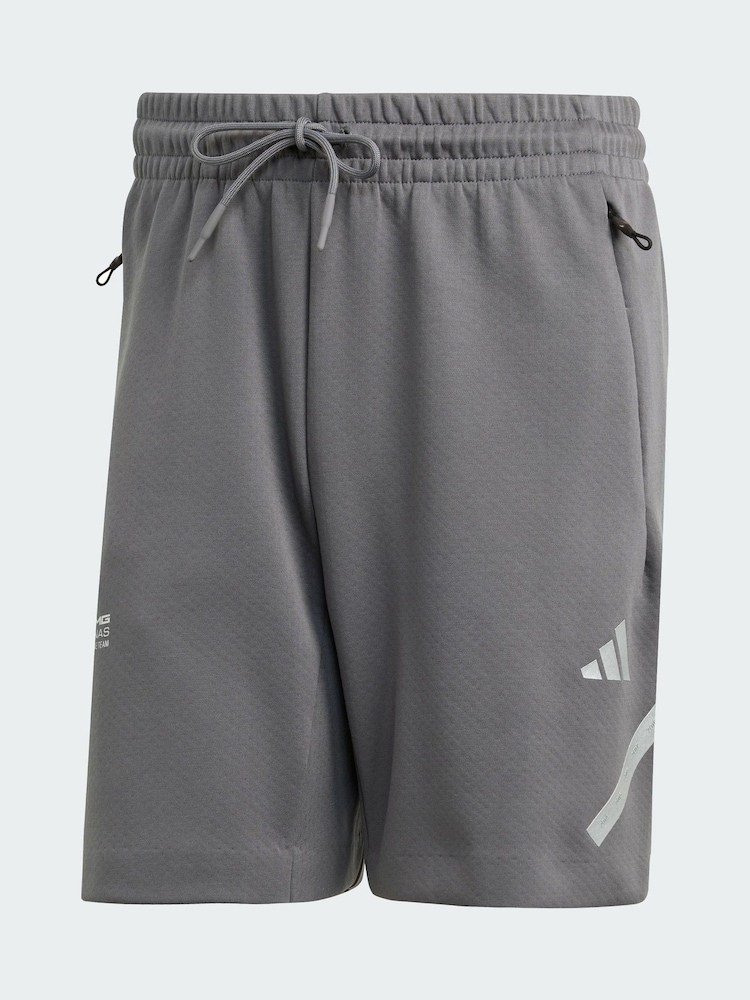 adidas Grey Mercedes - AMG Petronas Formula One Team Silver Arrows Shorts - Image 5 of 5