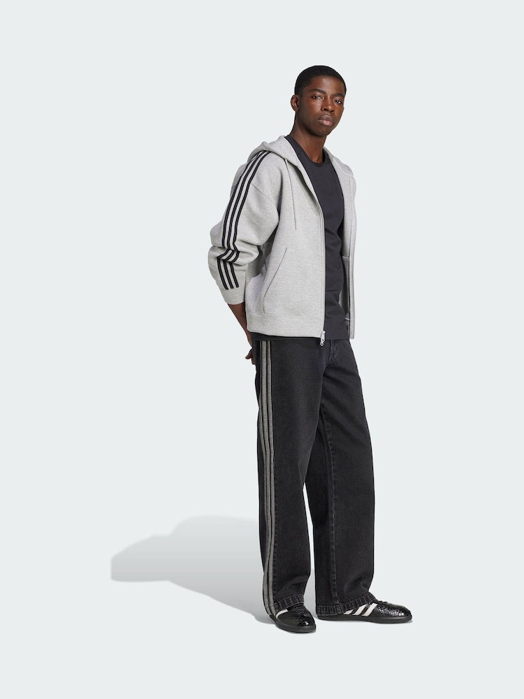 adidas Originals Grey Adicolor Spacer Oversized Hoodie - Image 1 of 5 adidas Originals Grey Adicolor Spacer Oversized Hoodie - Image 1 of 5