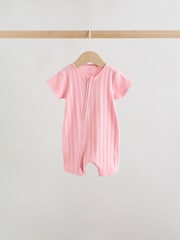 Bright 3 Pack Two Way Zip Baby Romper (0mths-3yrs) - Image 3 of 11