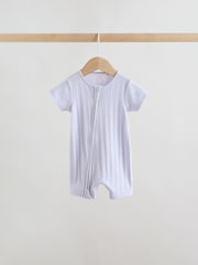 Bright 3 Pack Two Way Zip Baby Romper (0mths-3yrs) - Image 5 of 11