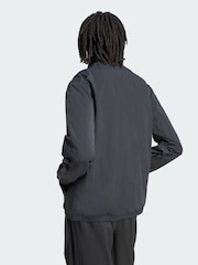 adidas Originals Black Firebird Front Stripes Woven Track Top - Image 2 of 5