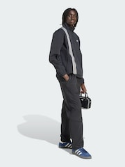 adidas Originals Black Firebird Front Stripes Woven Track Top - Image 3 of 5