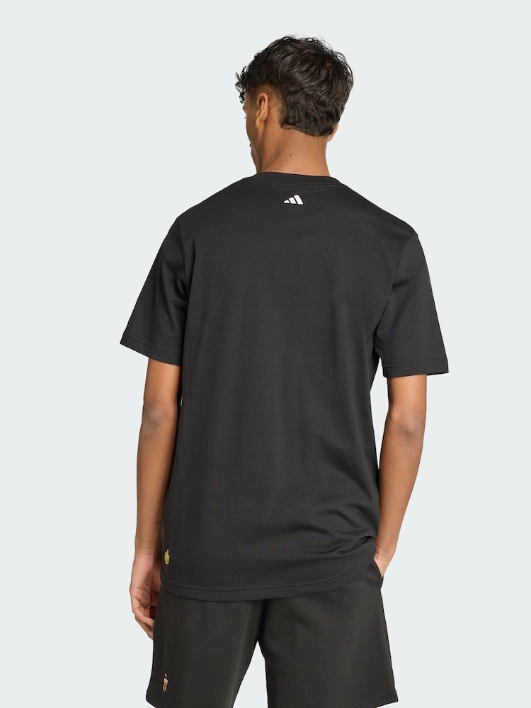 adidas Black X Fortnite Logo Graphic T-Shirt - Image 2 of 5