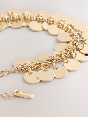 金色 - Statement Disc Bracelet - 圖片 2/3
