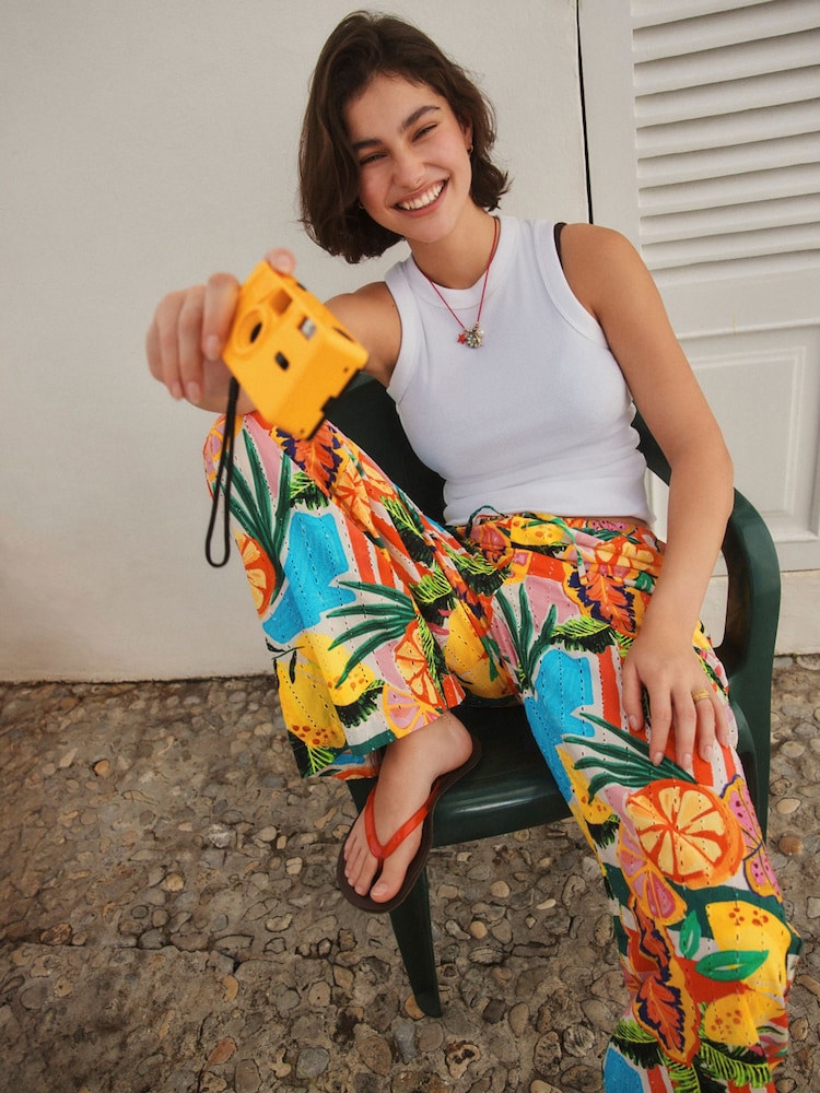 Multi Broderie Trousers - Image 2 of 6