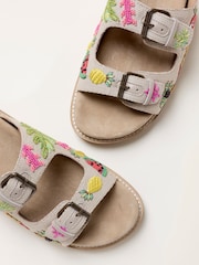 FatFace Natural Coco Embroiderd Footbed Sandal - Image 4 of 5