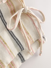 Peach Pink Lightweigth Summer Striped Shell Top - Image 8 of 8