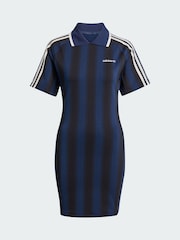 adidas Originals Blue Football Inspired Graphic Dress - Image 5 of 5