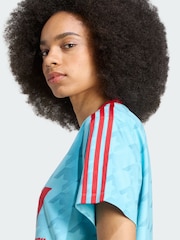 adidas Originals Blue Graphic Football Allover Print Jersey - Image 4 of 5
